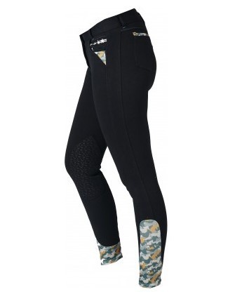 Lisa rijbroek zwart achter